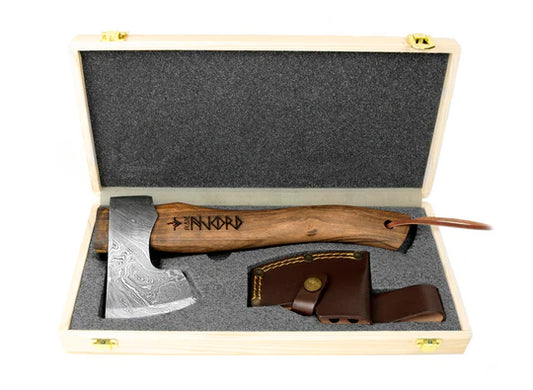 Njord Skade Damascus Camp Axe