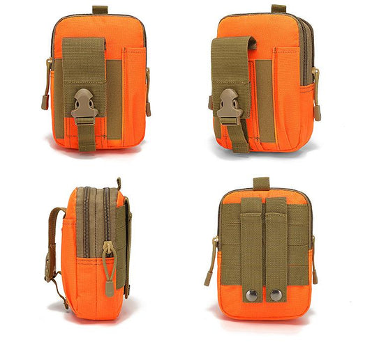 BeWild Molle Utility EDC Pouch - Orange / Tan