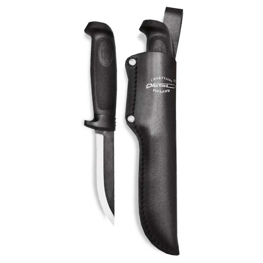 Marttiini Black Timberjack Carbon Knife & Leather Sheath