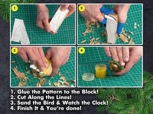 Beaver Craft Comfort Bird Whittling Set