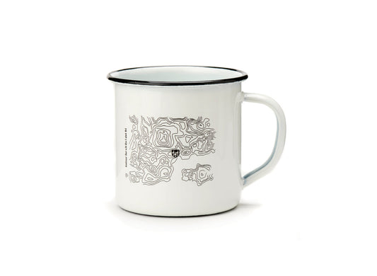 Helle Map Enamel Mug