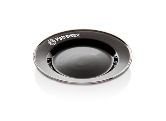 Petromax Set of 2 Enamel Plates - Black - Medium