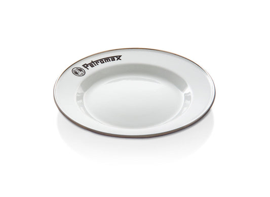 Petromax Set of 2 Enamel Plates - White - Medium