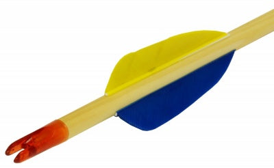 EK Archery Natural Feather Wooden Arrows - BULK BUY (30)