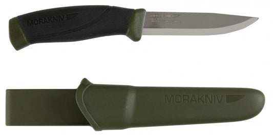 Mora Companion Clipper Stainless Steel 860 Bushcraft Knife Green (S)