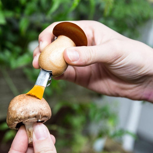 Huckleberry Mushroom Knife Keyring