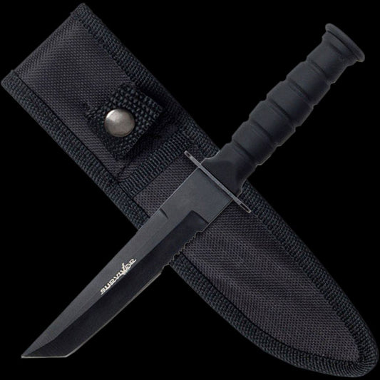 Survivor Small Fixed Blade Utility Knife - Tanto