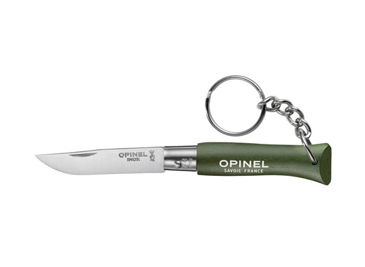 Opinel No.4 Colorama Non Locking Keyring Knife - Khaki
