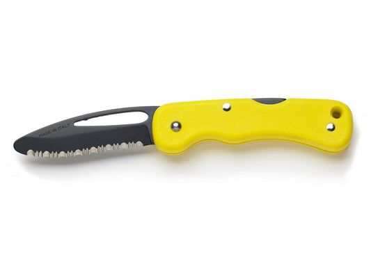 Whitby Safety/Rescue Blunt Ended Lock Knife (2.5") - Yellow