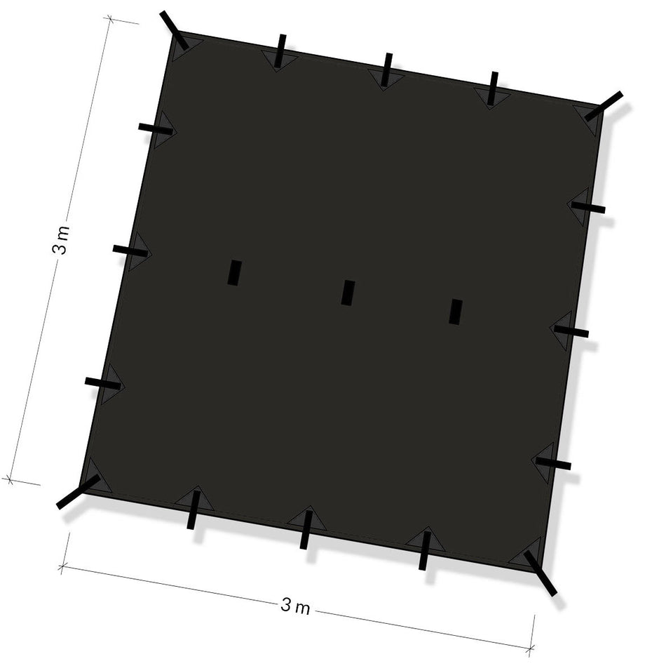 DD 3mx3m Lightweight Bushcraft Prepping Tarp BushcraftLab