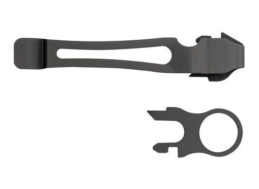 Leatherman Removable Pocket Clip & Quick Release Lanyard Ring - Black Oxide