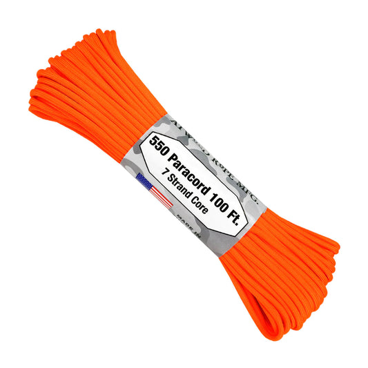 Atwood Rope Company 550 Paracord Neon Orange 30mtr