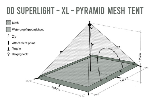 DD SuperLight Pyramid XL Mesh Tent