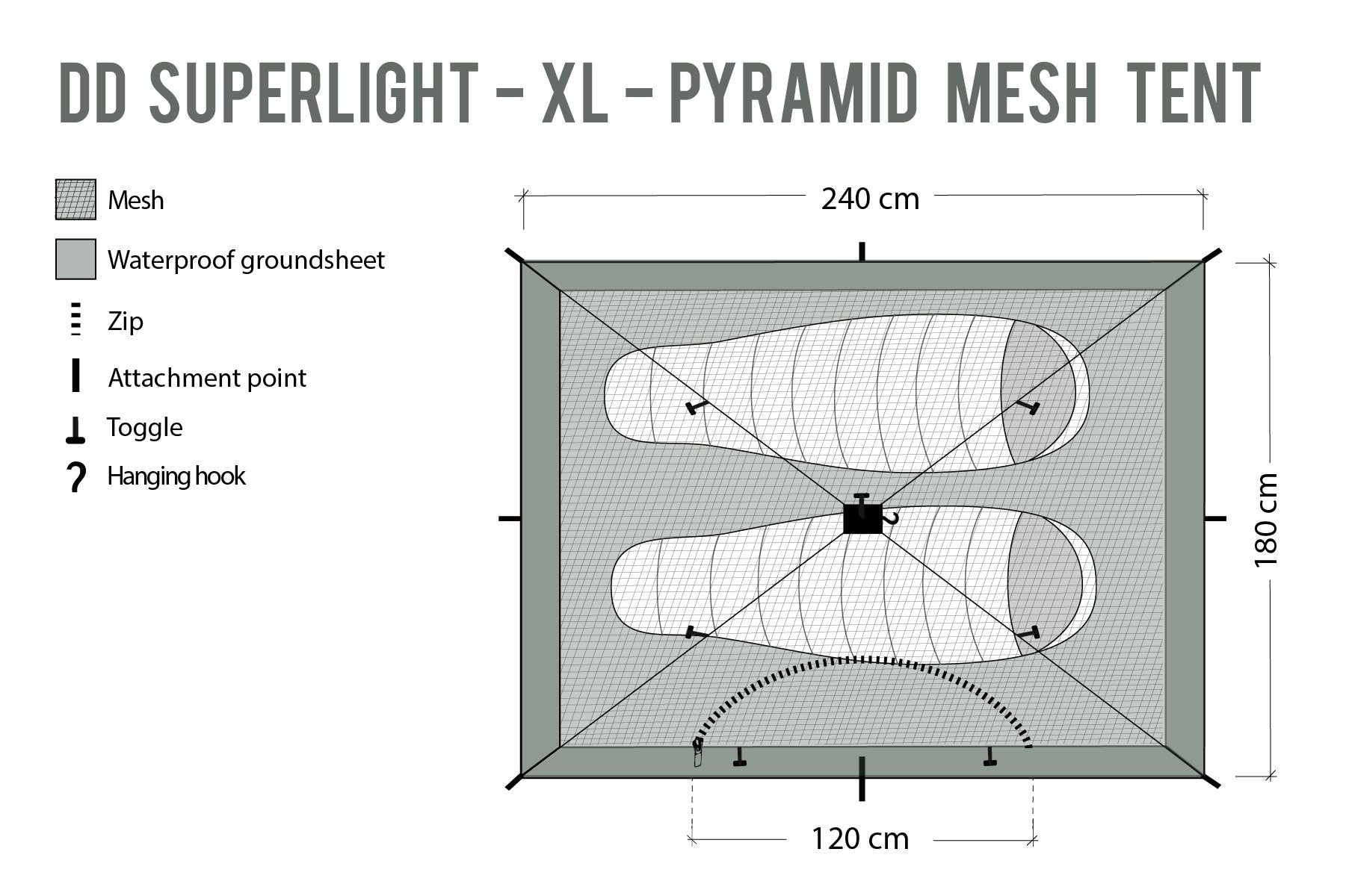 DD SuperLight Pyramid Mesh Tent For Lightweight Travel– BushcraftLab