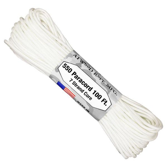 Atwood Rope Company 550 Paracord White 30mtr