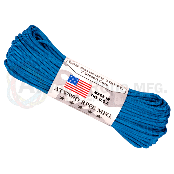 Atwood Rope Company 550 Paracord Blue 30mtr BushcraftLab