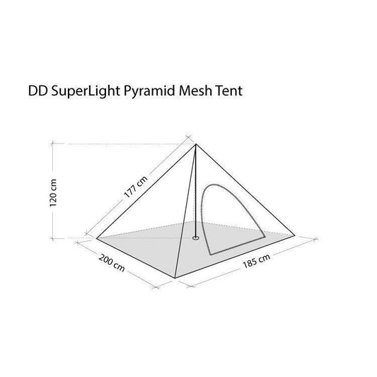 DD SuperLight Pyramid Mesh Tent-Shelter-BushcraftLab