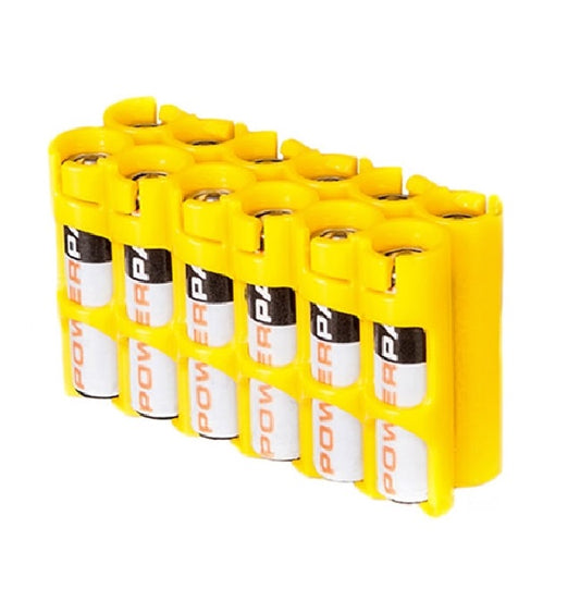 Storacell AAA Battery Case Yellow